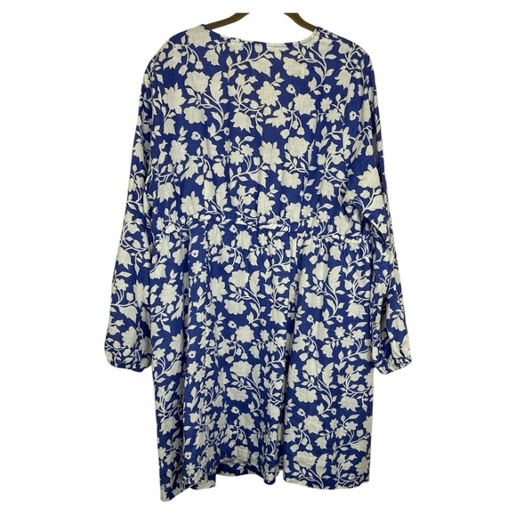 Boden Blue and White Floral Mini Dress - Picture 10 of 13